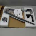 Led Desk Lamp for Office Home - Eye Caring Architect lamp with Clamp,Dual Screen Computer Monitor Work Smart Light: 24W 5 Color Flexible Adjustable Lighting Table Lamp for Study Drafting (Black)