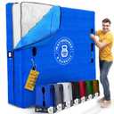 Mattress Bags for Moving with 8 Handles - Queen Size - Extra-Thick Reusable Storage Bag - Mattress Cover for Moving with Zipper, Bag Protector (Blue)