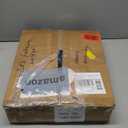 Folding Walker with 2 Skis and 5" Wheels, Lightweight Walkers for Seniors and Adults, Supports Up to 350 Pounds, Adjustable Height, Compact Standard Walker, Blue