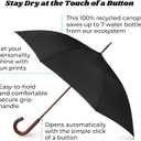Timeless Wooden Stick Umbrella by Totes