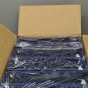 Samsill 1.5 Inch 3 Ring Binders, Made in USA, Economy Round Ring, Clear View Cover, 325 Sheet Capacity - for School, Home, Office - Blue, 12 Pack