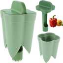 Suuker 2-in-1 Pepper Corer Set,Pepper Seed Corer,Apple Core Remover Tool,Fruit and Vegetable Core Remover,Kitchen Gadget for Bell Chili Plant,Zucchini,Balsam Pear