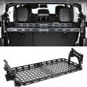 JOYTUTUS Upgraded Rear Trunk Cargo Rack Compatible with 2018-2026 Wrangler JL (4-Door Hard-Top Only), Adjustable Height Sturdy Trunk Shelf Interior Luggage Basket for Camping Trip Gear, Max 176 LBS