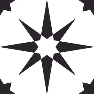 FloorPops FP2948 Altair Peel & Stick Floor Tiles, Black (12"L x 12"W x 0.06"T)