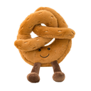 LAARNT 18CM Creative Simulation Pretzel Pillow Plush Toy Simulation Snacks Pillow Appease Doll Valentine's Day Gift(1 Piece)