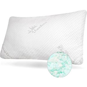 Snuggle-Pedic Shredded Memory Foam Pillow - The Original Cool Pillows for Side, Stomach & Back Sleepers - Sleep Support That Keeps Shape - College Dorm Room Essentials for Girls and Guys - King