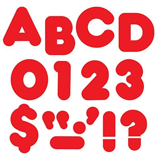 Red 4-Inch Casual Uppercase Ready Letters®, Pack of 2
