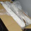 Beige Modern Accent Chair Leisure Armchair with Rubber Wood Frame and Lumbar Pillow GHMHSKU00907