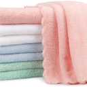 Orighty Burp Cloths, Super Soft & Highly Absorbent Coral Fleece, 20 x 10 Inch Gentle & Large Burp Rugs for Baby Sensitive Skin - Burping Cloths for Newborn Essential, 8 Pack
