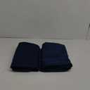 2 Piece Blue Curtain Panel Set – 90 x 82 Inch – Grommet Top Window Drapes for Bedroom, Living Room or Office – Light Blocking Polyester Fabric – Navy Blue