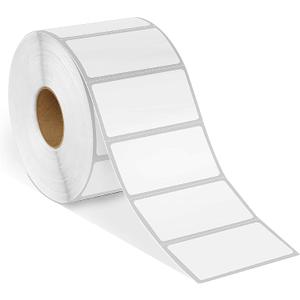 Spartan Industrial - 2" X 1 Direct Thermal Labels (13000 Count, 10 Rolls) - Perforated UPC Barcode Stickers, SKU Labels, Address and Mailing - Compatible with Zebra and Rollo Printers