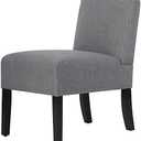 BestMassage Dining Chairs for Living Room Armless Chair Modern Design Fabric Armless Contemporary Accent Dining Chairs Sofa with Solid Wood Legs