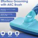 American Kennel Club-Self-Cleaning Slicker Brush for Dogs & Cats |Pet Grooming Brush |Removes Loose Hair, Mats & Tangles | Gentle Deshedding Tool for All Coat Types | Skin Friendly & Easy-Clean Design