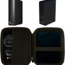 Hard EVA Carrying Case Compatible with for Western Digital WD Elements Desktop External Hard Drive WDBWLG-TBHBK-NESN.(6.88 * 5.31 * 2.75 inch)