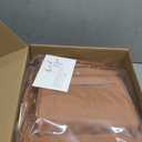 Leather Diaper Bag Backpack, Multi-Function, Anti-Theft, Waterproof, with Changing Pad, Stroller Straps, Pacifier Case, Light Brown Vegan Leather