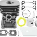 545008082 35mm Cylinder Piston Gaskets Kit, Replacement for Husqvarna 128C 128CD 128L 128LD Trimmer