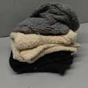 1 Pack 3 Calming Blankets Fluffy Premium Fleece Pet Blanket Soft Sherpa Throw for Dog Puppy Cat Beige/Black/Grey Small (23" x16'')