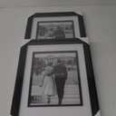 Yaetm 11x14 Black Picture Frame with Decorative Inner Frame & Tempered Glass, Display 8x10 Photos with Mat on Wall - Portrait or Landscape - Ideal for Office & Home Décor (Black, 2 Pack)