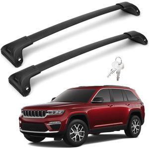 Roof Rack Cross Bars Fit for 2021-2025 Grand Cherokee L 2022-2025 Grand Cherokee, 220 lbs Load Heavy Duty Capacity, Cross Bars Upgraded Cargo Accessories