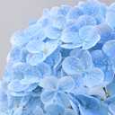 MARTINE MALL 3Pcs 21in Hydrangea Artificial Flowers, Latex Real Touch Hydrangeas Lifelike Large Hydrangea Flowers for Home Decor Party Arrangements Wedding Bouquets Centerpieces (Blue)