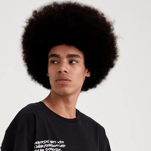 Mens Afro Wig Curly Black Short Wigs Kinky Fancy Funny 70s Costume Halloween Party Accessory Unisex Adult Hair for Black Men