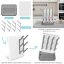 Baby Bottle Drying Rack, Vertical Bottle Rack Dryer Space Saving Bottle Drying Rack Countertop Organizer with Brush Holder for Bottles & Baby Accessories Pacifiers and Pump Part- BPA-Free (Gray)