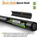Hikeen 18 Pcs Baseball Bat Set,Include 2 Plastic Bat & 11 Practice Balls, 5 Throw Downs Base for Baseball Batting Practice Youth, Teenagers, Adults