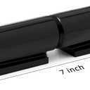 Heavy Duty Gate Hinges 7 Inches - 2 Pack Black Iron Door Hinge Barrel Style 900 Lbs Capacity for Swing Door Trailer Ramp Gate - Weld On Install