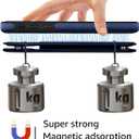 for iPhone 11 6.1" Phone case[Compatible with magsafe][RFID Blocking Leather][Magnetic 2-in-1 Detachable][Back Flip Folio Wallet Cases] Shockproof Men Women Cover for Apple 11 Dark Blue