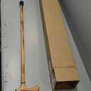 Wooden Walking Cane with 5 Height for Men and Women, Handmade Wood Cane with Comfort Grip Handle, Supportive Mobility Aid for Seniors, Fashionable & Classic Lightweight Stick