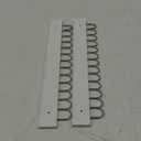 Hanging Jewelry Organizer Wall Mounted, Modern Jewelry Display with 28 Hooks, Decorative Necklace Holder for Wall, Space Saving Necklace Hooks, (2 Packs, White)