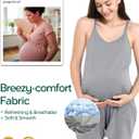 Active Maternity Romper with Breezy Comfort Designed for Women During Pregnancy, Postpartum, and Beyond