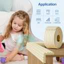 Edge Protector,Baby Proofing Baby Edge Protector Strip Safety,Soft Rubber Foam Padding,Edge Corner Guards Protector Corner Edge Bumpers for Furniture (Grey, 6.56Ft x 3.15" W x 0.31" Th)