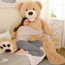 MorisMos Giant Teddy Bear Plush 6ft, Life Size Huge Brown Teddy Bears for Boyfriend Girlfriend, 6 Foot Large Big Bear Gifts for Lover on Valentines, Anniversary, Birthday