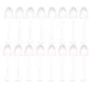 White Novelty Mini Shovel Shape Spoons Cute Dessert Spoons 80 Pcs
