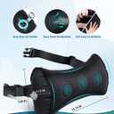 Inflatable Lumbar Pillow for Airplane Travel Lumbar Support Pillow for Car, Office Chair Back Support Office Chair Back Support for Reducing Lower Back Pain (Black)