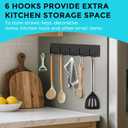 Magnetic Cup Holder for Stanley 40 oz, Fridge Magnet Organizer Set Include Stanley Cup Holder - Tumbler Lid Organizer - 6 Hooks for Storage Kitchen Accessories, Storage for Stanley Accessories