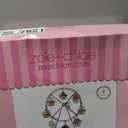 Zoie + Chloe Ferris Wheel Cupcake Stand for SMALL Cupcakes - Decorative Cupcake Holder for Parties - Spinning Display for Serving Pastry, Treats & Desserts - Easy-to-Clean - 14x4x17, Rose Pink