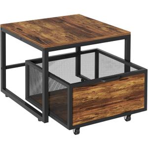 Mini Fridge Stand with Storage, Heavy Duty Refrigerator Stand with Mobile Drawer Basket for Dorm, Home, Kitchen, Office, Stand for Drinks Refrigerator, Wine Cooler, Water Dispenser