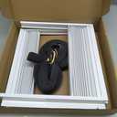 Window Air Conditioner Side Panels with Frame, Adjustable AC Insulation Side Panels for Window Units, Air Conditioner Accordion Filler Curtain Kit Replacement for 10000 BTU Units