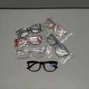 5 Pack Blue Light Blocking Reading Glasses Fashion Square Computer Readers for Women Men, Anti UV Ray Nerd Eyeglasses (5 Mix, +2.75)