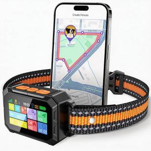 Meowant GPS Wireless Dog Fence, Free App, Custom GPS Fence(82-7000ft),Beep/Vibration/Correction, Early Alert Band, Waterproof LCD Collar, Dogs 10+Lbs, Outdoor, No Remote