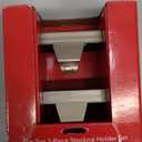 Flat Top 2-Piece Stocking Holder Set, Silver