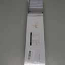 Silver Shower Curtain Rod Spring Tension, Stainless Steel Tension Curtain Rods No Drilling Required, Rust Free Shower Rods for Bathroom, Non-Slip Shower Tension Rod, Adjustable Curtain Rod (28 - 74)