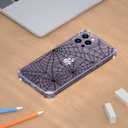 YESPURE for iPhone 14 Pro Max Halloween Case,Black Spider Web Halloween Designed Crystal Clear Soft TPU Anti-Fall Anti-Scratch Shockproof Protective Phone Cover 6.7 inch - Spider Web