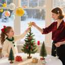 100pcs Mini Resin Red Cardinal Bird Figurines, Tiny Cardinal Figurine Small Animals Christmas Ornaments for Xmas Gift Miniature Garden Crafts Christmas Cupcake Decoration Cake Topper