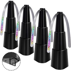 KTDRJN Fly Fans for Tables, Food Indoor Outside, 4 Pack Portable Outdoor Picnic Fan, Batteries Powered Table Restaurant, Party, Home, Outdoor Dinner(Black)