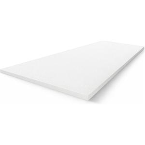 Amylove 1 Pack Polyurethane Foam 2/5" x 59" x 79" High Density Cushion Upholstery Foam Sheet for Seat Replacement DIY Projects Chairs Headboards Sofas Home (White)