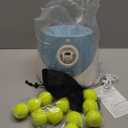 Automatic Dog Ball Launcher, Dog Ball Thrower Machine with 10-30Ft 3 Launching Distance, Interactive Toys for Small Dogs Indoor & Outdoor with 12 Mini Tennis Balls (2 inch) -Blue