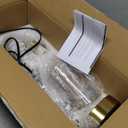 Bedside Lamps Set of 2, Gold Touch Table Lamp with USB C+A Ports, 3 Way Dimmable Bedroom Lamps with Glass Shade, Brass Nightstand Lamp for Bedroom Living Room, 2 LED Bulbs Included